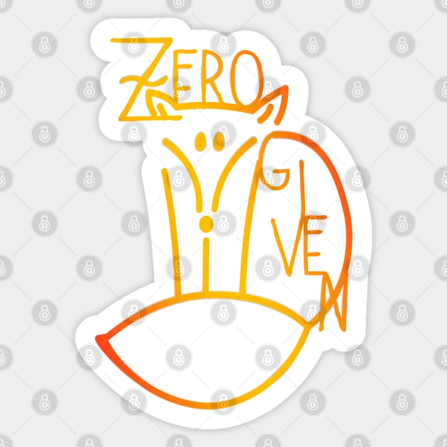 Zero fox Given Sticker by LanaBanana